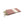 fouta Tissage plat couleur rose poudré pliée façon serviette de plage - BY FOUTAS