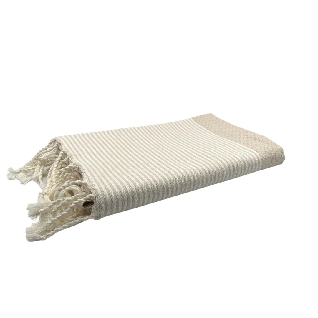 Packshot Foto von Strandtuch Classique Taupe - BY FOUTAS