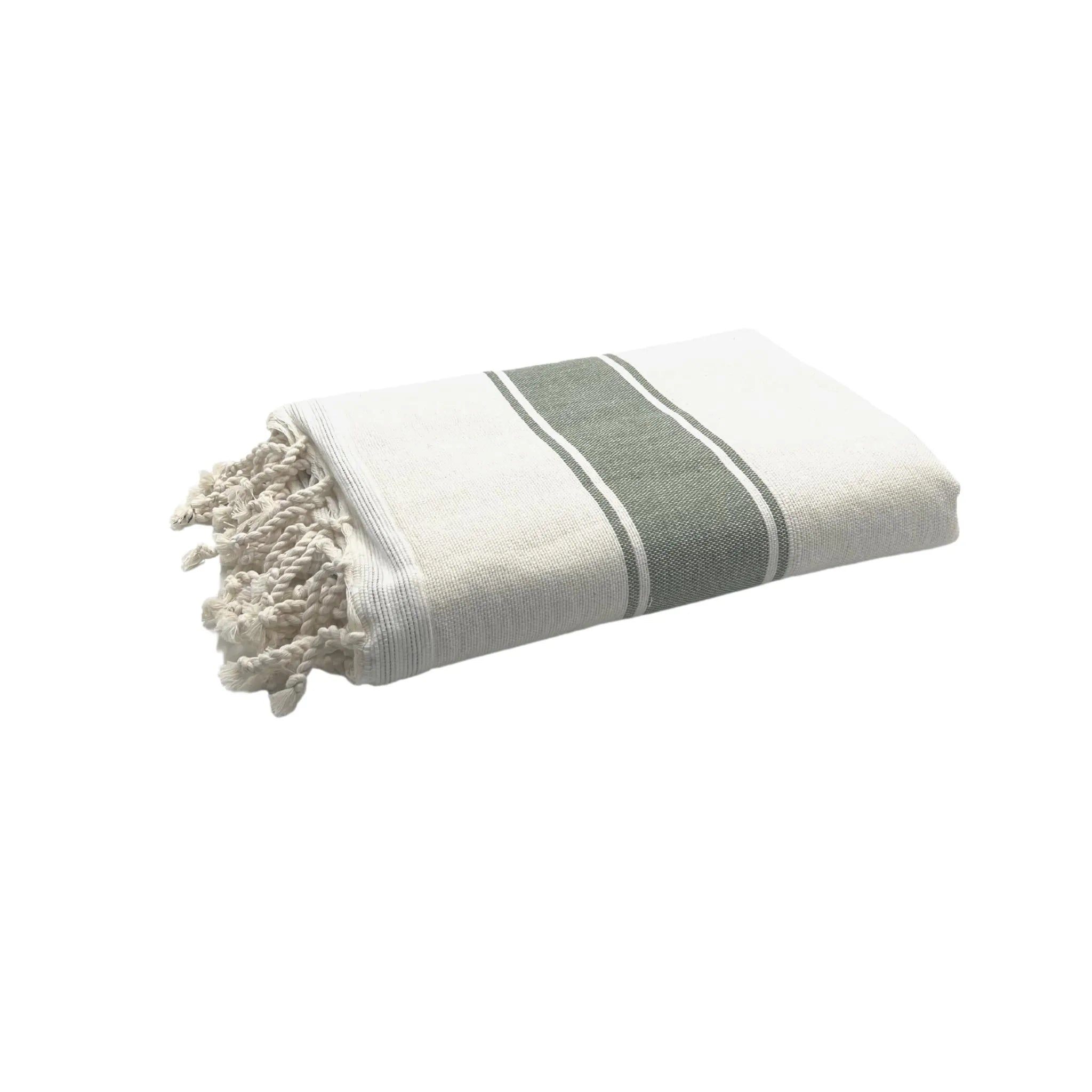 Fouta Positano Bleu Canard packshot - BY FOUTAS