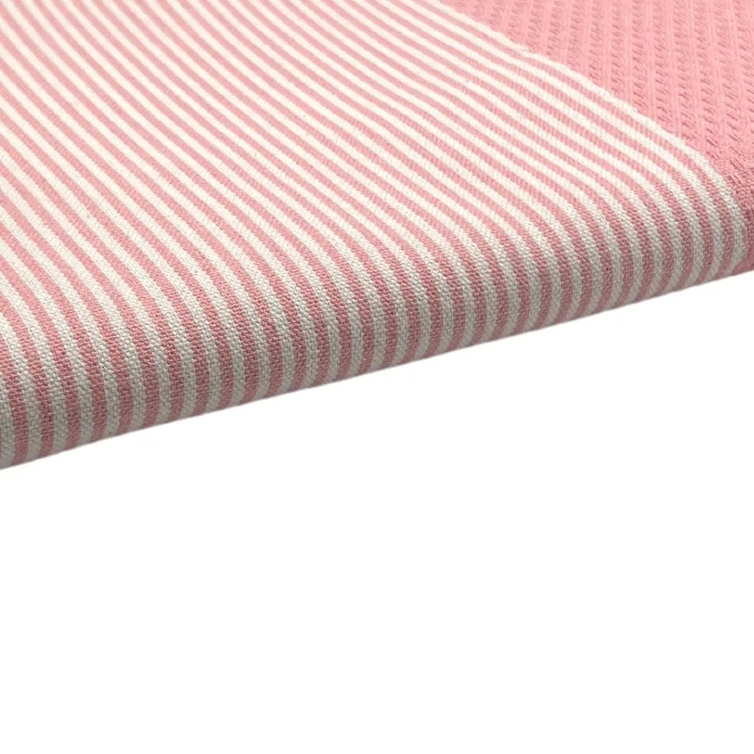 Zoom sobre la Fouta Nido de Abeja Rosa - BY FOUTAS