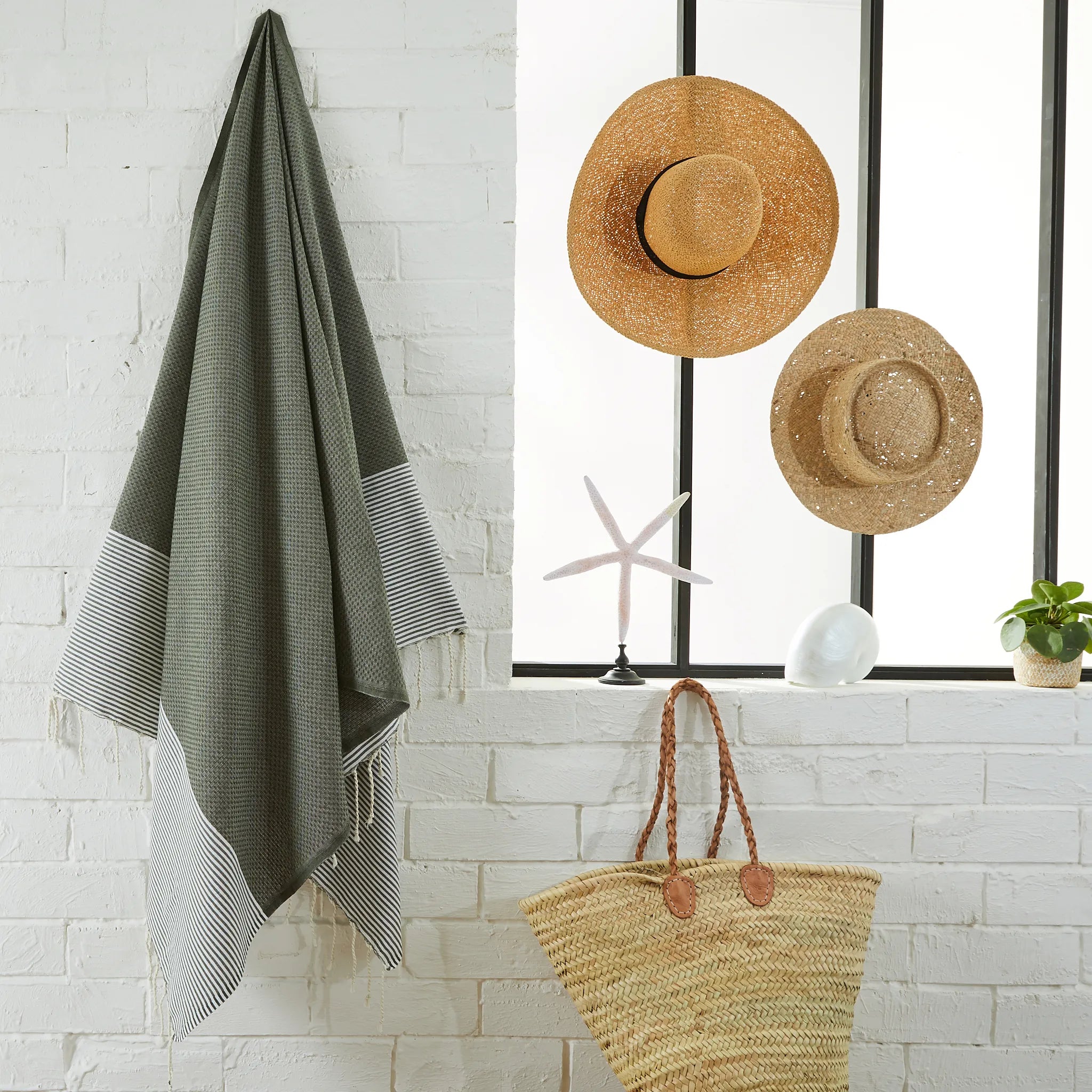 Packshot del Fouta Nid d'abeille Rose Poudré - BY FOUTAS