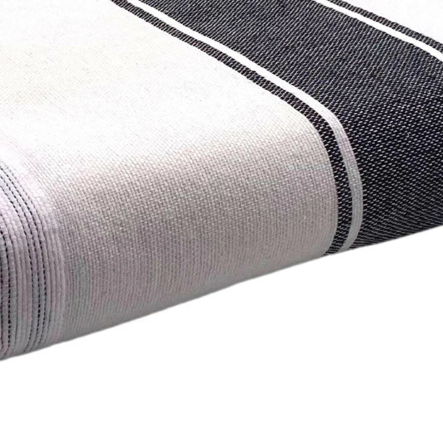 Fouta Eponge Cyclades Anthracite - 100 x 200 cm | Serviette de bain