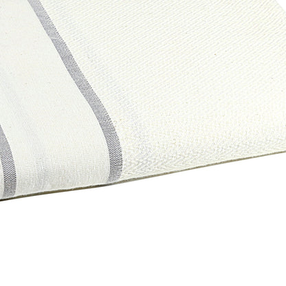 Fouta Chevrons Blanche - 100 x 200 cm | Serviette de plage