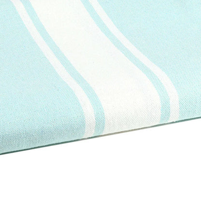 Fouta Tissage Plat Aqua - 100 x 200 cm | Serviette de plage