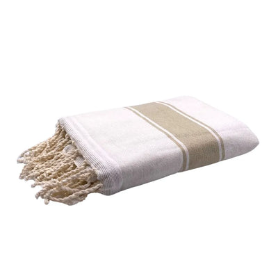 Packshot photo of the Classic Taupe Fouta - BY FOUTAS