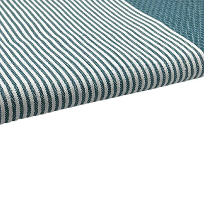 A closer look at the Teal Blue Honeycomb Fouta - BY FOUTAS