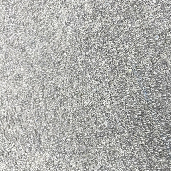 zoom sur la fouta de bain Eponge unie couleur gris calcé  - BY FOUTAS