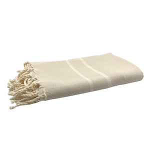 fouta Chevron color sahara folded beach towel - BY FOUTAS