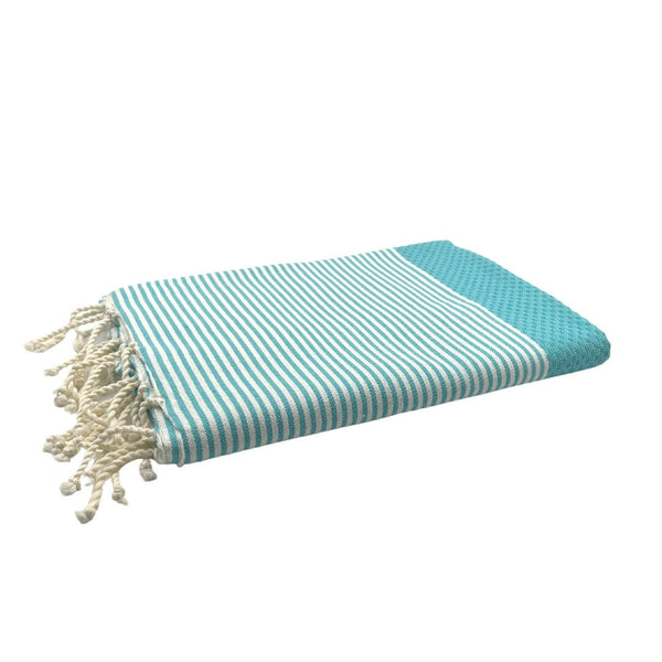 fouta Honeycomb color bora folded beach towel - BY FOUTAS