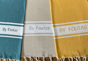 Klassische xxl Foutas personalisiert mit Stickerei -. BY FOUTAS