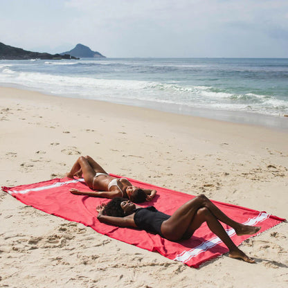 Saunatuch XXL Klassisch Rot - 200 x 300 cm | Großes Strandtuch | Sofaüberwurf