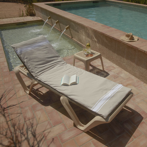 Sun lounger mattress - 190 x 60 cm | Sun lounger mattress - BY FOUTAS