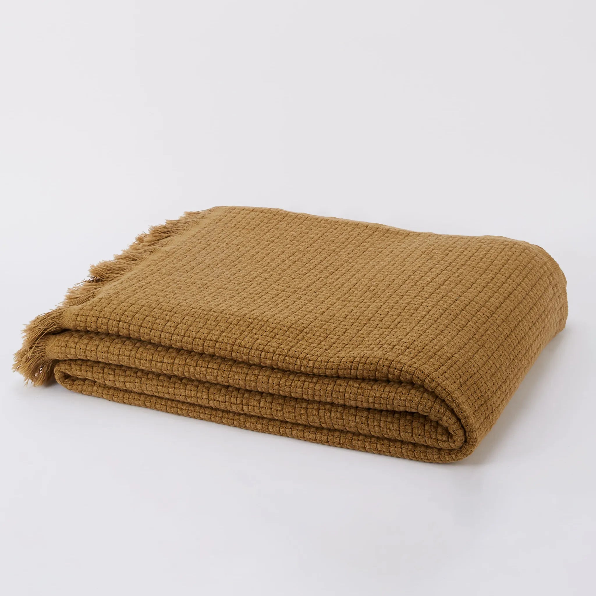 Marceau Throw - 100% Organic Cotton - Butternut