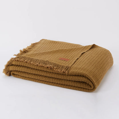 Marceau Throw - 100% Organic Cotton - Butternut