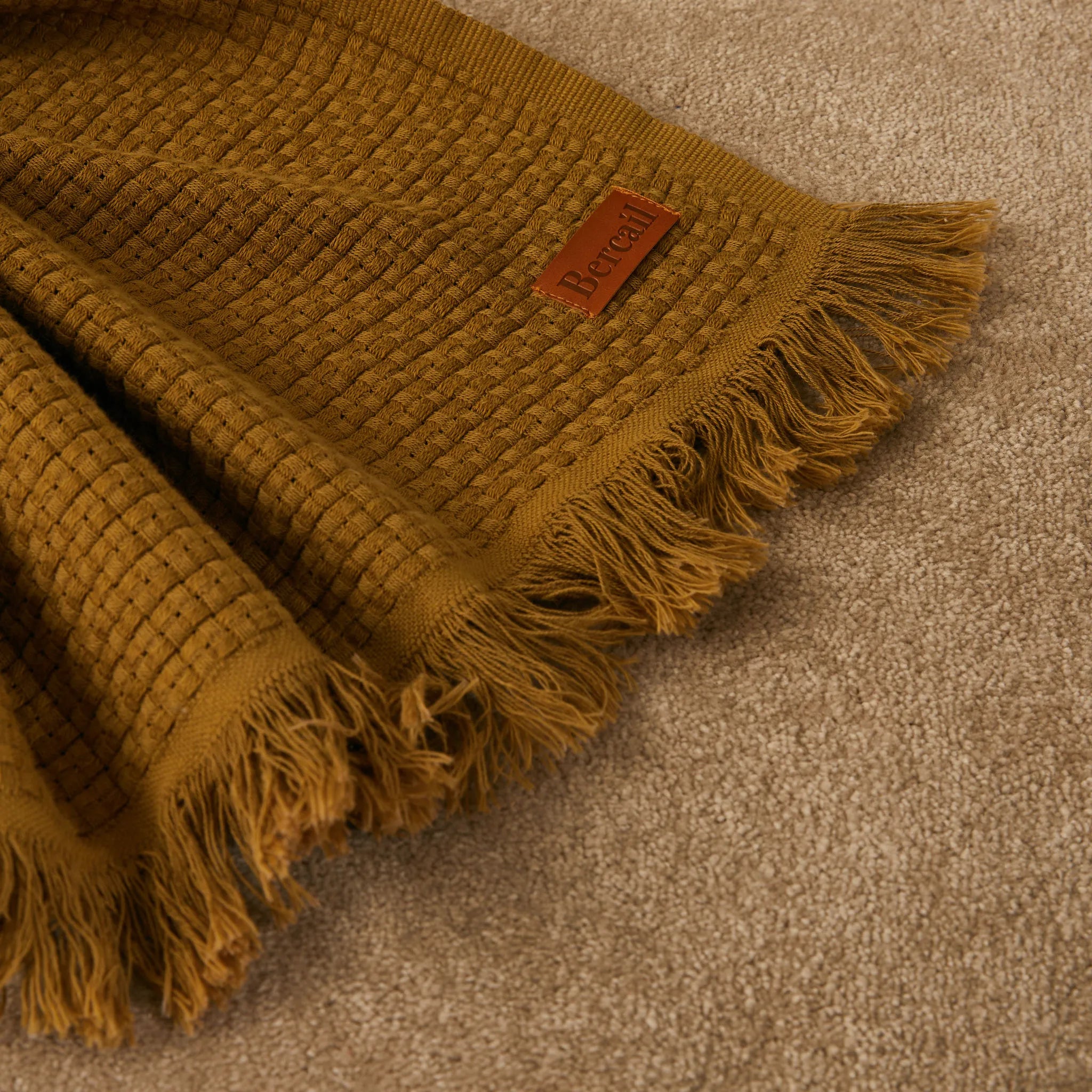 Marceau Throw - 100% Organic Cotton - Butternut