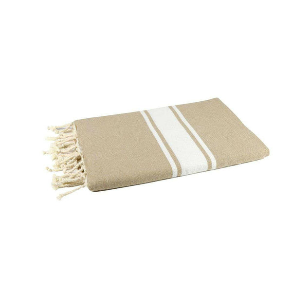 fouta XXL flat weave color sahara folded beach towel style - BY FOUTAS