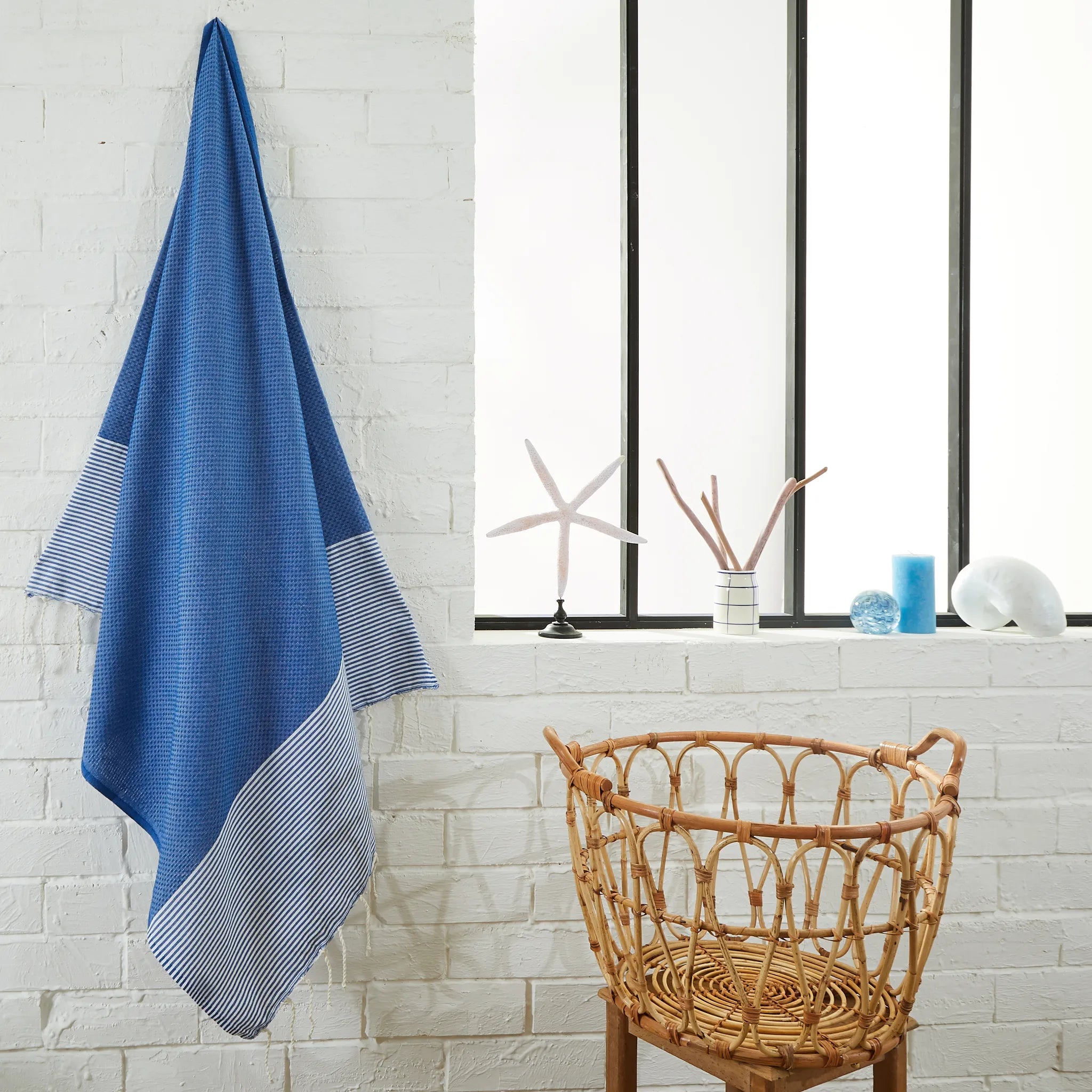 Foto de la Fouta Panal Verde Oliva - BY FOUTAS