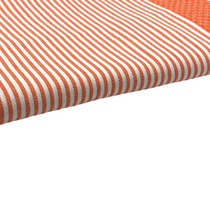 Zoom sobre la Fouta Panal Naranja - BY FOUTAS