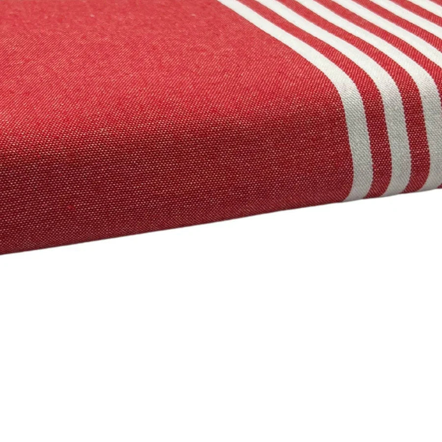 Fouta XXL Arthur Rouge - 200 x 300 cm | Asciugamano da spiaggia grande | Lenzuolo da divano